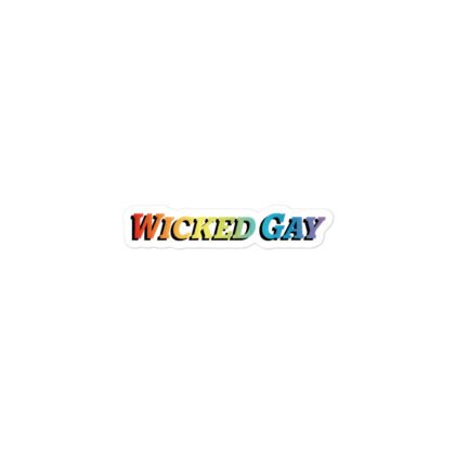 wicked gay bumper sticker product photo
