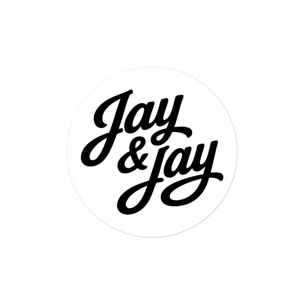 Jay & Jay Circle Logo Sticker - Image 2