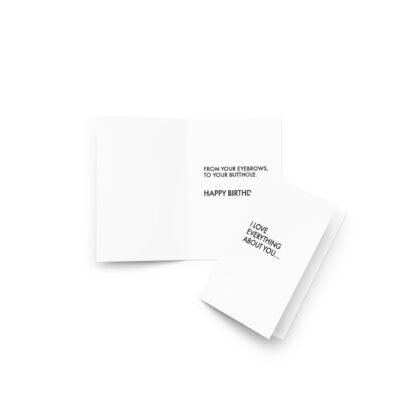 funny romantic birthday card front design